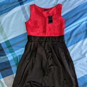 Size 6 Max & Cleo Red and Black Dress